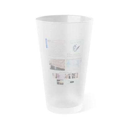 The Chicago Gang Book Page 22 - Ambrose Identifiers - Frosted Pint Glass 16oz - Go Mug Yourself