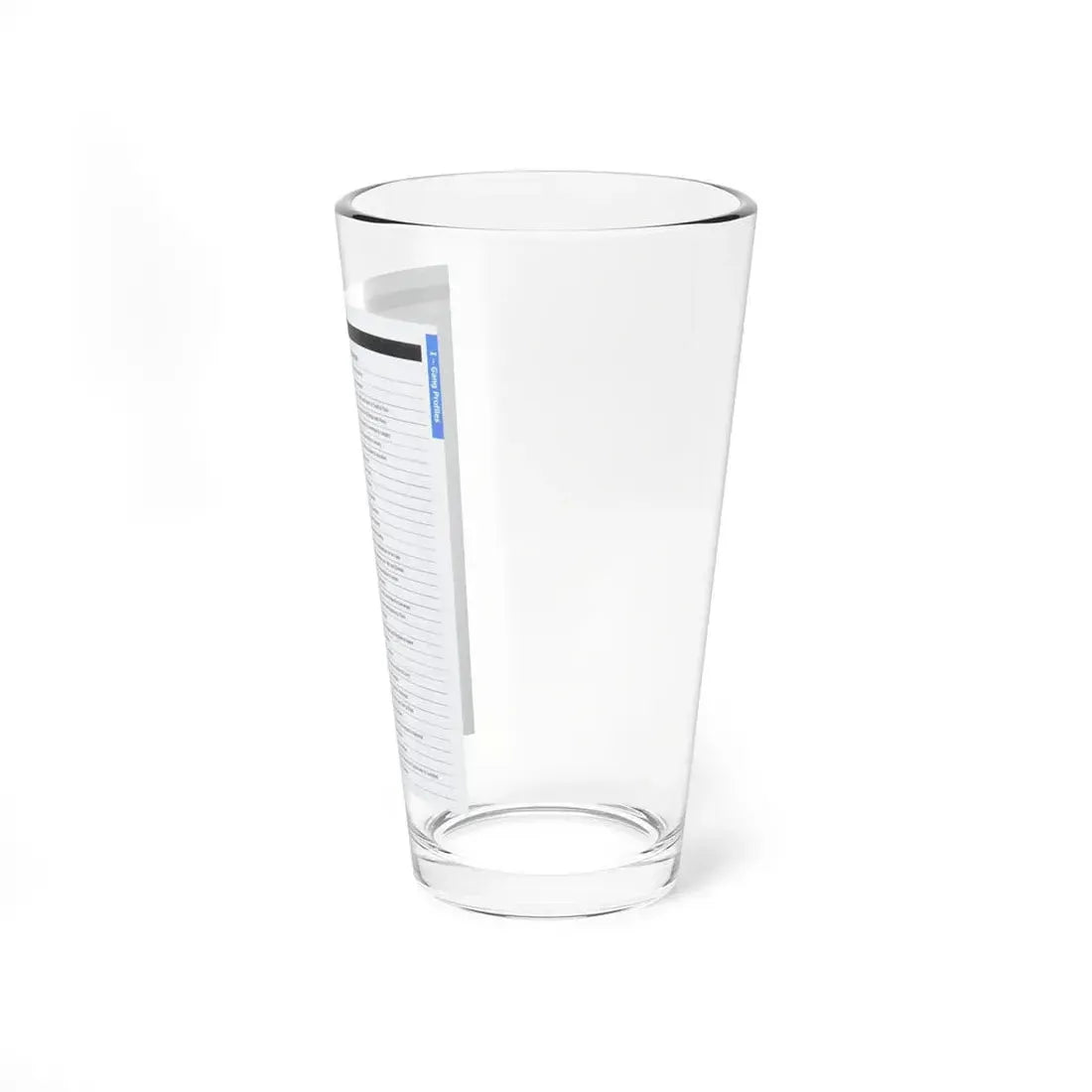 The Chicago Gang Book Page 231 - Sets - Pint Glass 16oz - Go Mug Yourself