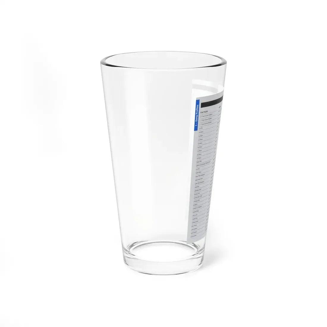 The Chicago Gang Book Page 236 - Sets - Pint Glass 16oz - Go Mug Yourself