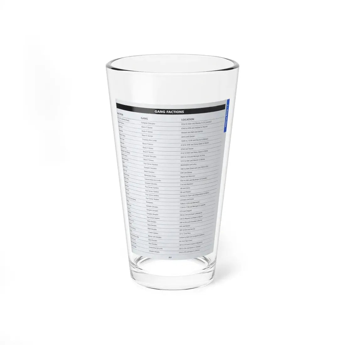 The Chicago Gang Book Page 261 - Sets - Pint Glass 16oz 16oz - Go Mug Yourself