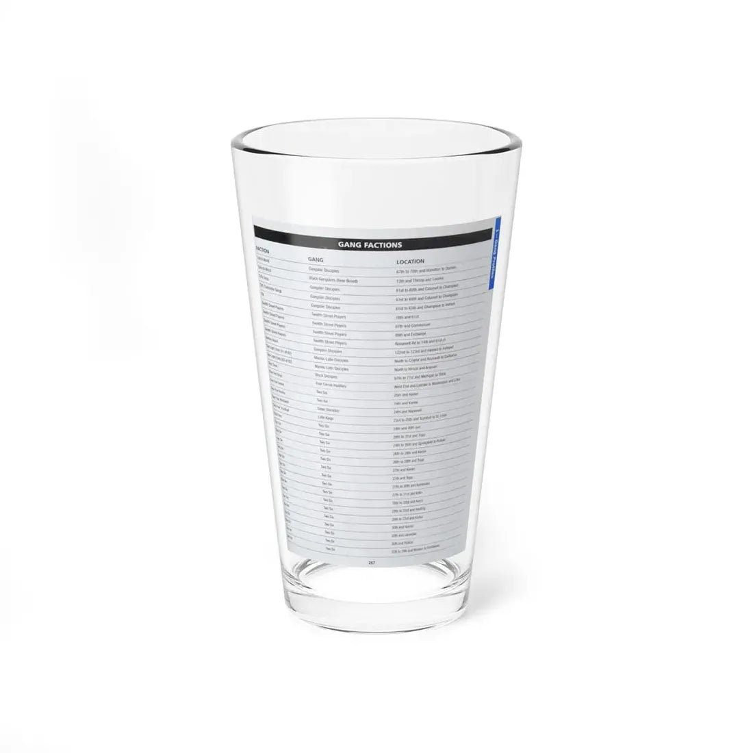 The Chicago Gang Book Page 267 - Sets - Pint Glass 16oz 16oz - Go Mug Yourself