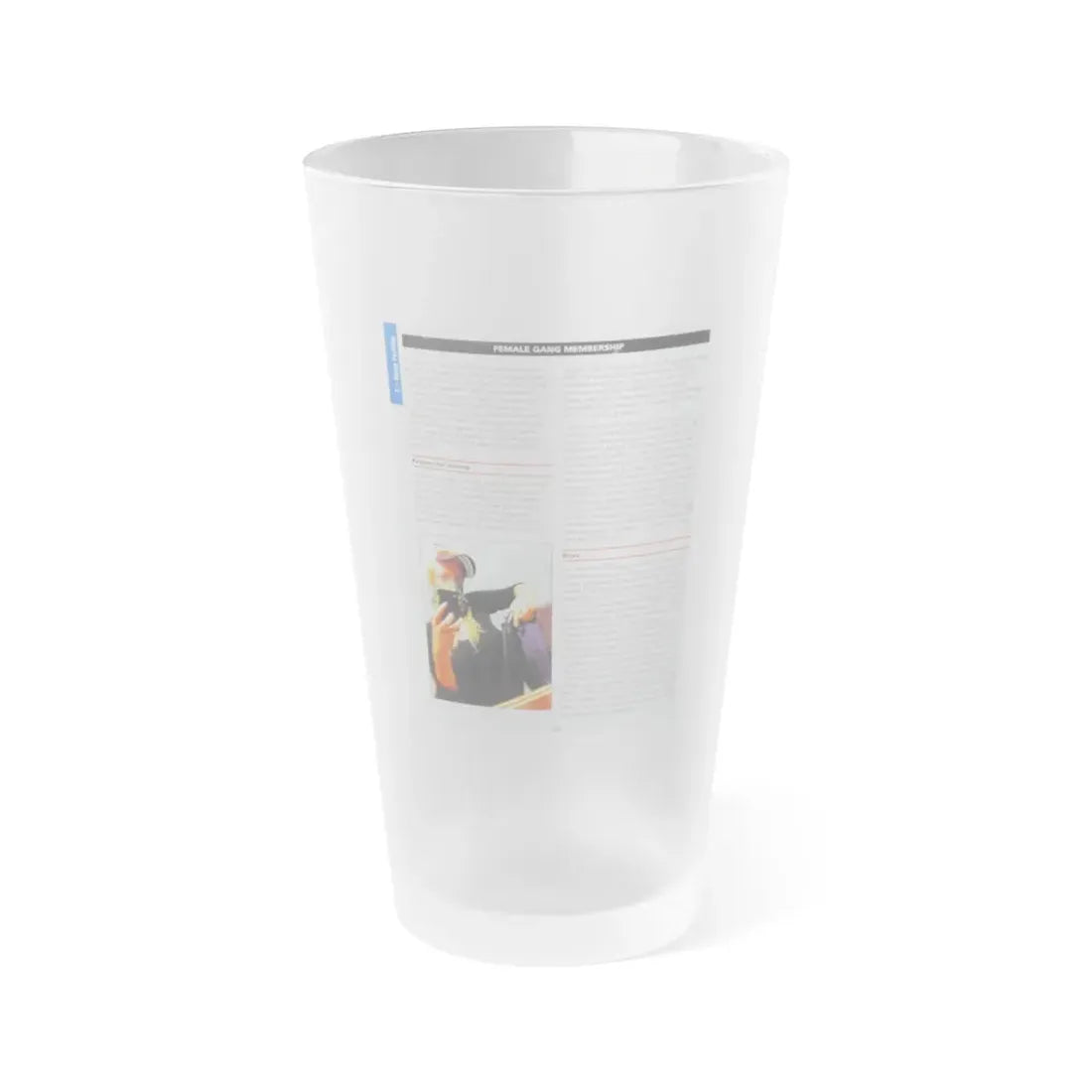 The Chicago Gang Book Page 274 - Frosted Pint Glass 16oz 16oz Frosted - Go Mug Yourself