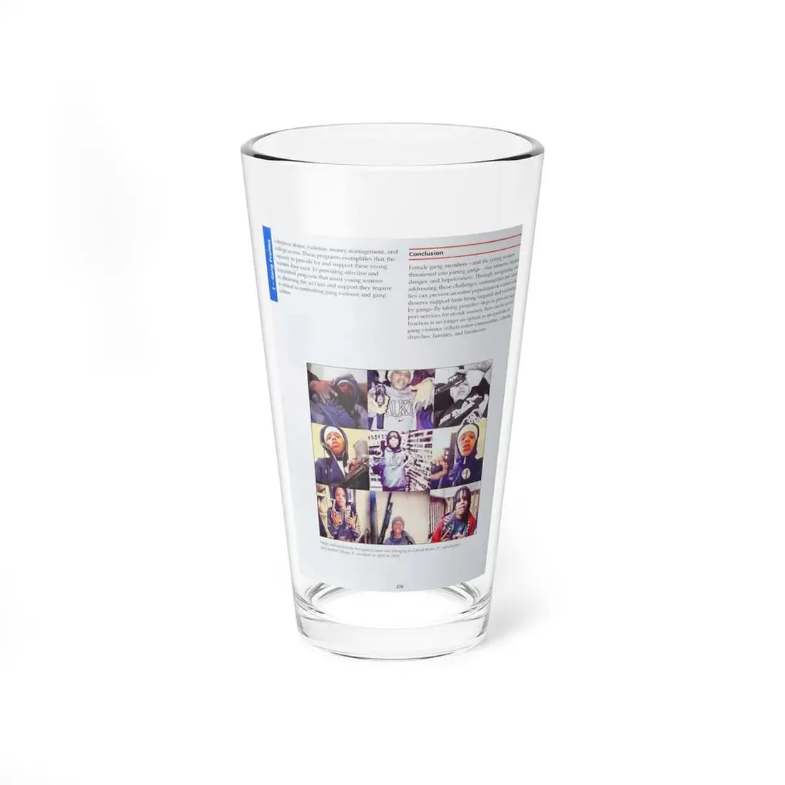 The Chicago Gang Book Page 276 - Pint Glass 16oz 16oz - Go Mug Yourself