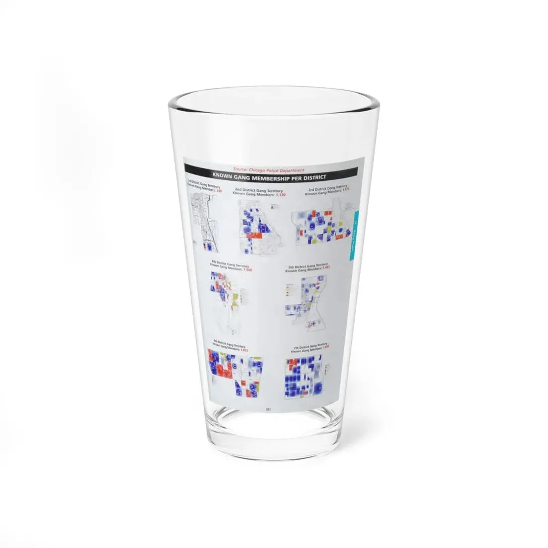 The Chicago Gang Book Page 281 - Pint Glass 16oz 16oz - Go Mug Yourself