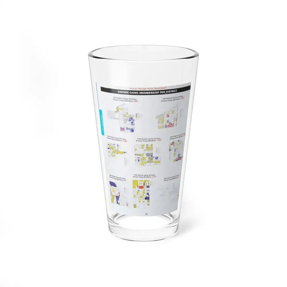The Chicago Gang Book Page 282 - Pint Glass 16oz 16oz - Go Mug Yourself