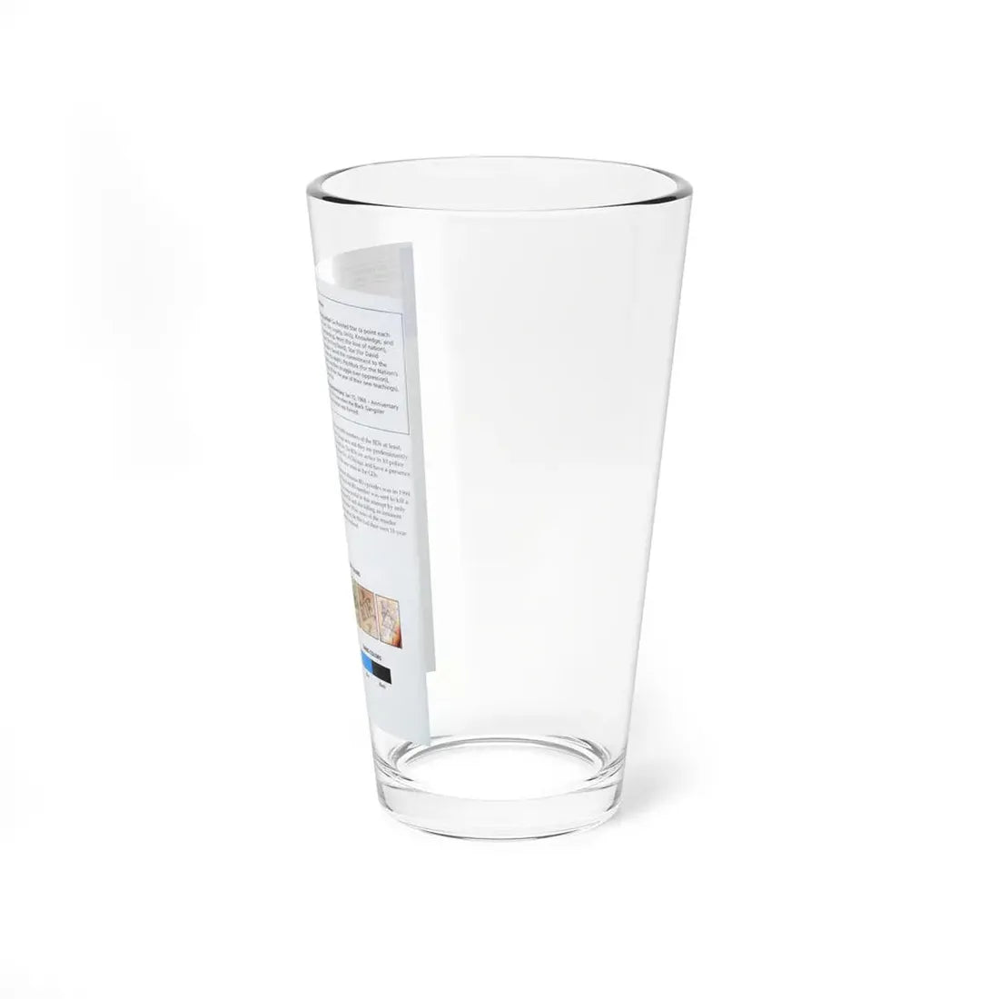 The Chicago Gang Book Page 30 - Black Disciples Identifiers - Pint Glass 16oz - Go Mug Yourself