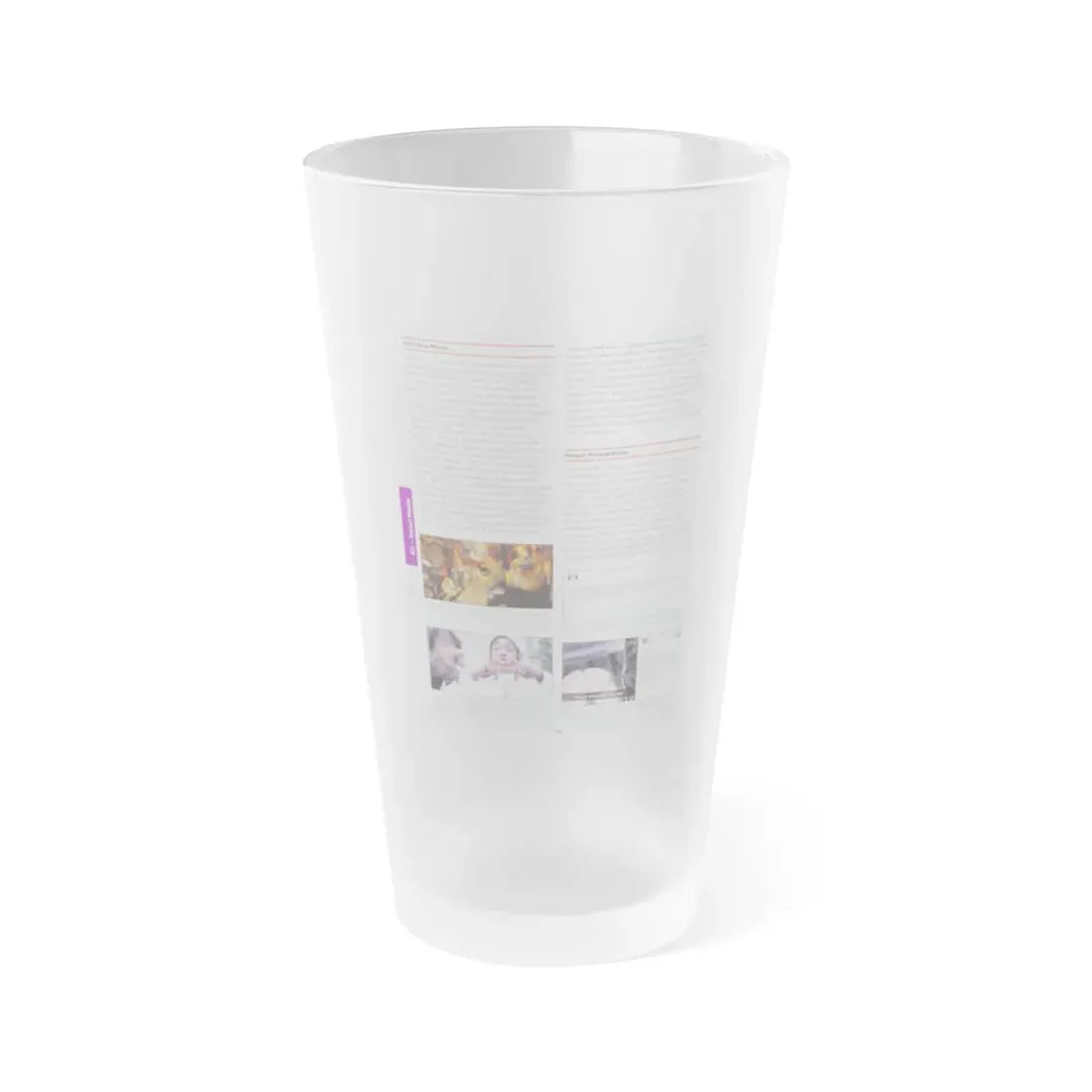The Chicago Gang Book Page 314 - Frosted Pint Glass 16oz 16oz Frosted - Go Mug Yourself