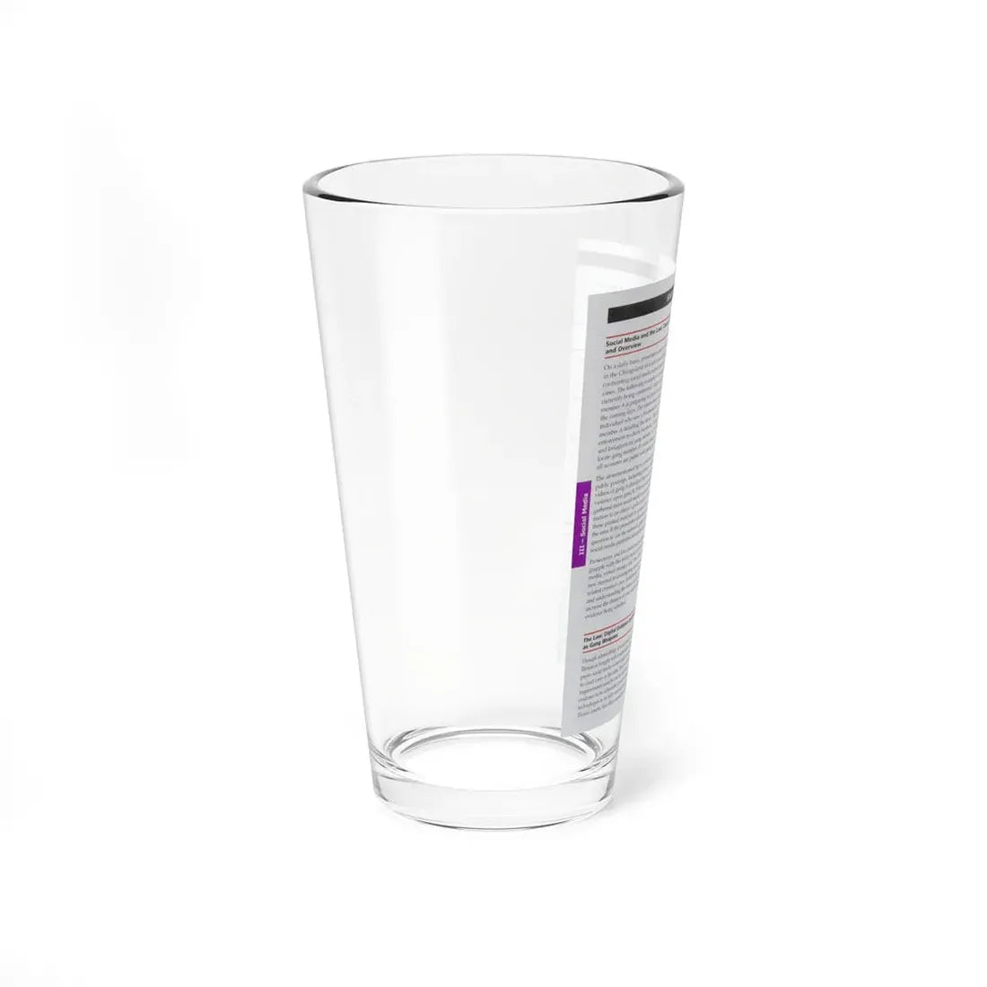 The Chicago Gang Book Page 318 - Pint Glass 16oz - Go Mug Yourself