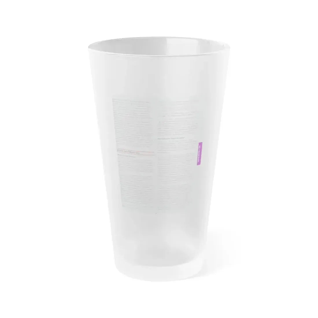 The Chicago Gang Book Page 319 - Frosted Pint Glass 16oz 16oz Frosted - Go Mug Yourself
