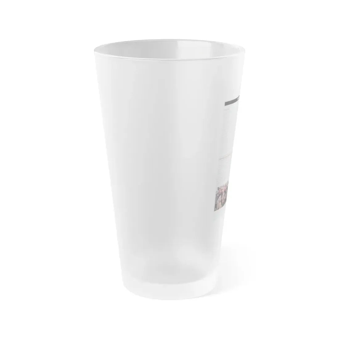 The Chicago Gang Book Page 323 - Frosted Pint Glass 16oz - Go Mug Yourself