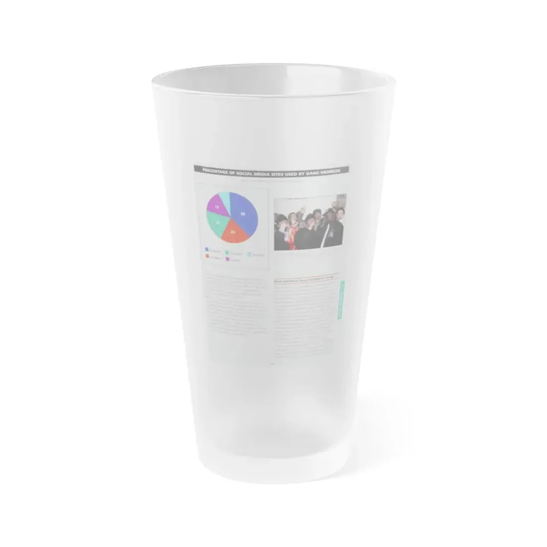 The Chicago Gang Book Page 329 - Frosted Pint Glass 16oz 16oz Frosted - Go Mug Yourself