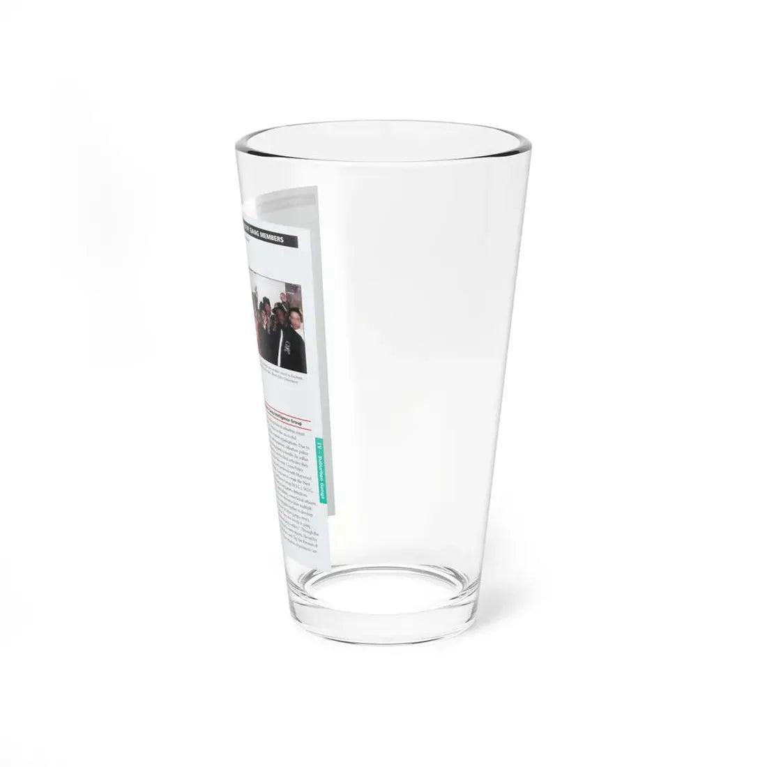 The Chicago Gang Book Page 329 - Pint Glass 16oz - Go Mug Yourself