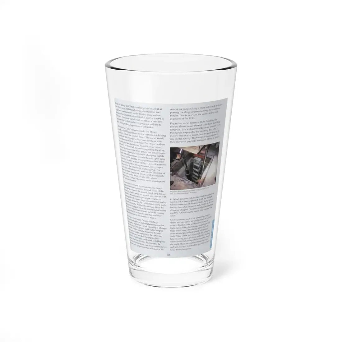 The Chicago Gang Book Page 335 - Pint Glass 16oz 16oz - Go Mug Yourself