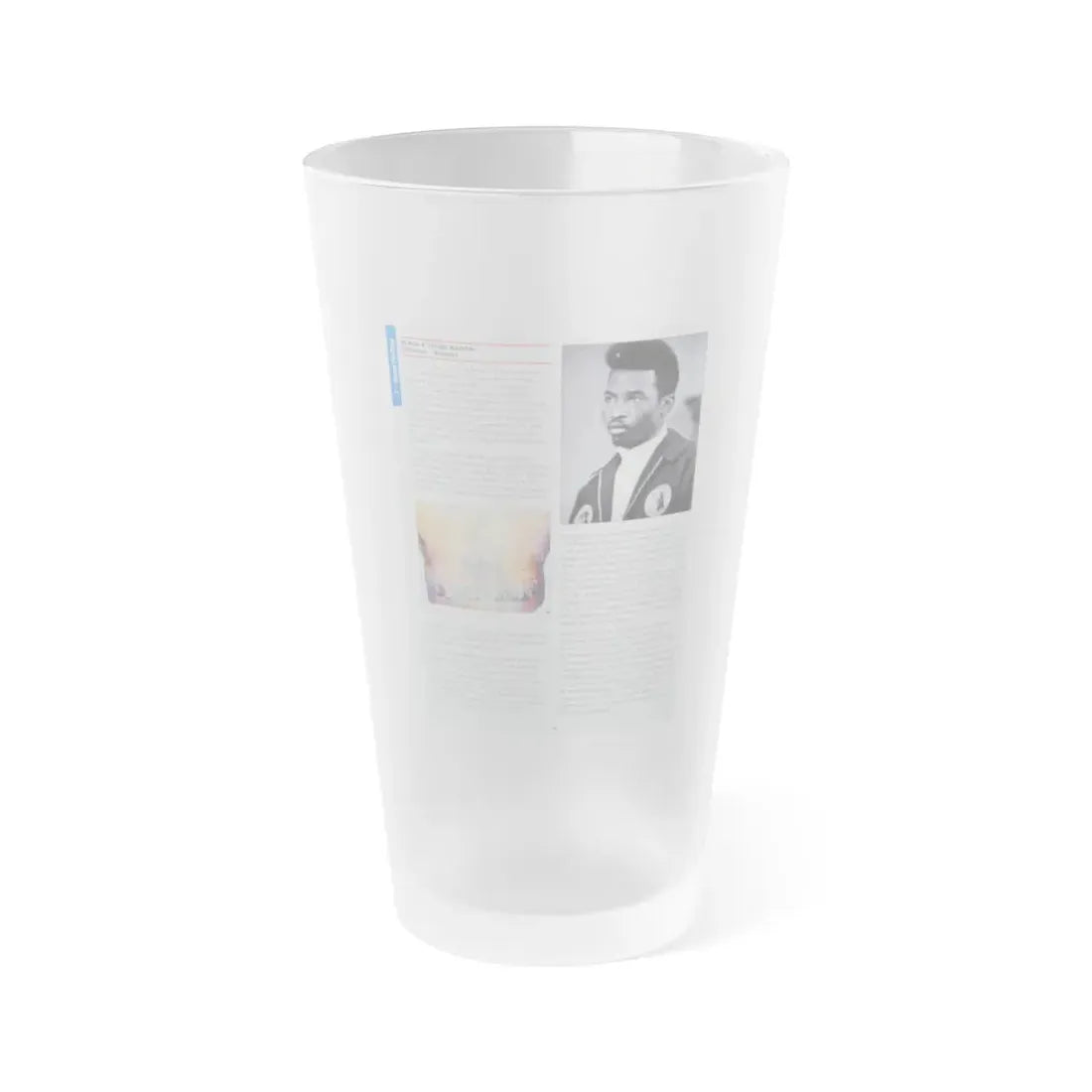 The Chicago Gang Book Page 36 - Black P Stone Nation Identifiers - Frosted Pint Glass 16oz 16oz Frosted - Go Mug Yourself