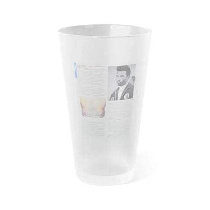 The Chicago Gang Book Page 36 - Black P Stone Nation Identifiers - Frosted Pint Glass 16oz 16oz Frosted - Go Mug Yourself