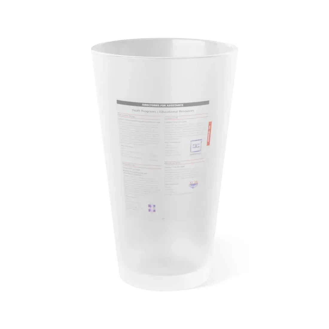 The Chicago Gang Book Page 369 - Frosted Pint Glass 16oz 16oz Frosted - Go Mug Yourself