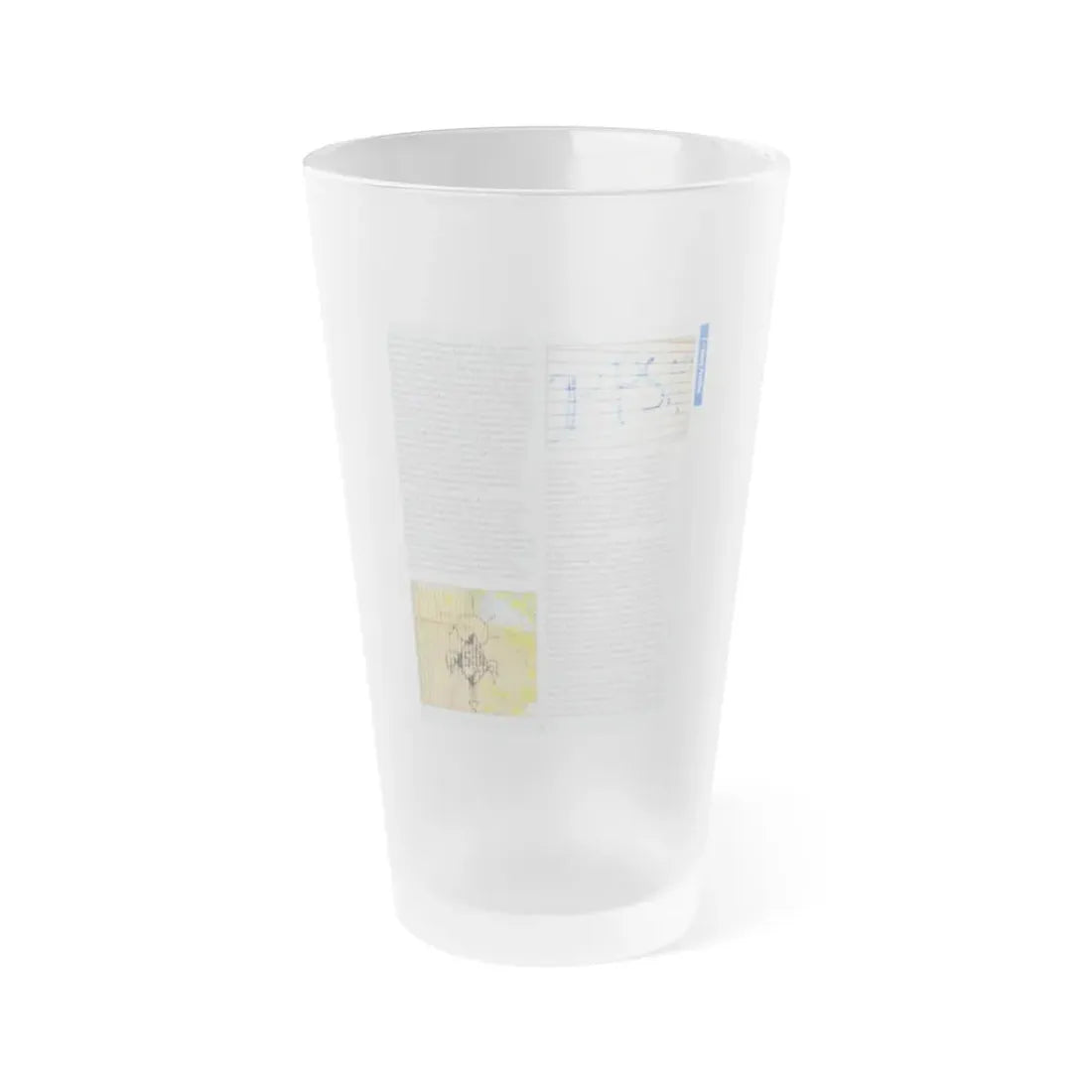 The Chicago Gang Book Page 37 - Black P Stone Nation Identifiers - Frosted Pint Glass 16oz 16oz Frosted - Go Mug Yourself