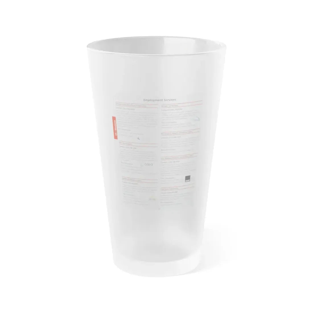 The Chicago Gang Book Page 376 - Frosted Pint Glass 16oz 16oz Frosted - Go Mug Yourself