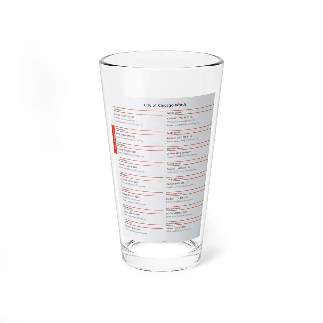 The Chicago Gang Book Page 378 - Pint Glass 16oz 16oz - Go Mug Yourself