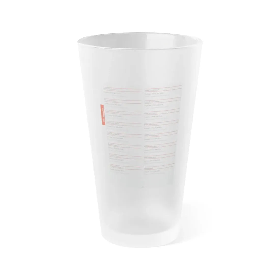 The Chicago Gang Book Page 380 - Frosted Pint Glass 16oz 16oz Frosted - Go Mug Yourself