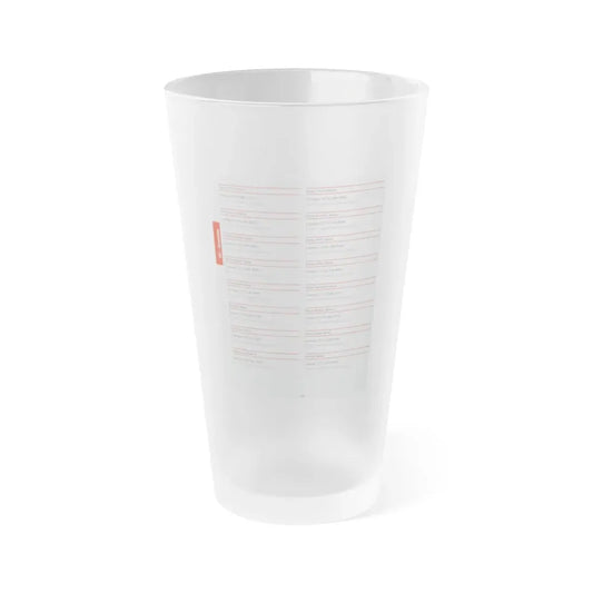The Chicago Gang Book Page 380 - Frosted Pint Glass 16oz 16oz Frosted - Go Mug Yourself