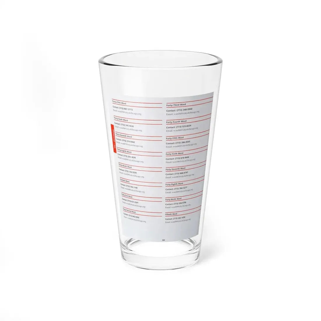 The Chicago Gang Book Page 380 - Pint Glass 16oz 16oz - Go Mug Yourself