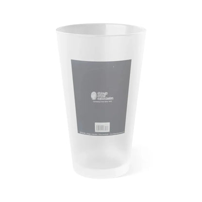 The Chicago Gang Book Page 386 - Back Cover - Frosted Pint Glass 16oz 16oz Frosted - Go Mug Yourself