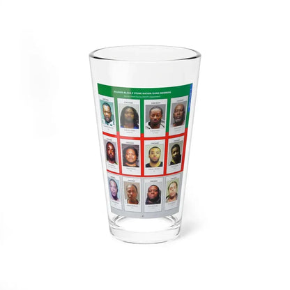 The Chicago Gang Book Page 41 - Black P Stone Nation Members (Mal, Boonie Mo, Lil Larry, Captain Jack, Jig) - Pint Glass 16oz - Go Mug Yourself