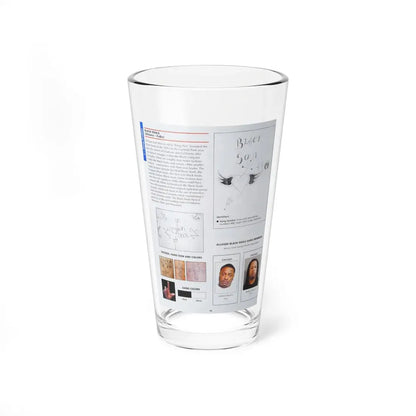 The Chicago Gang Book Page 44 - Black Souls Identifiers - Pint Glass 16oz 16oz - Go Mug Yourself
