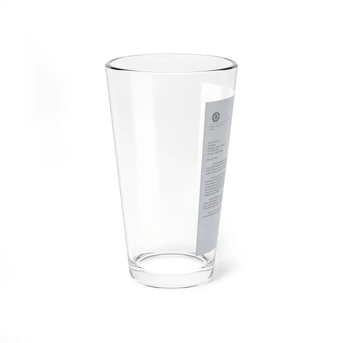 The Chicago Gang Book Page 5 - Pint Glass 16oz - Go Mug Yourself