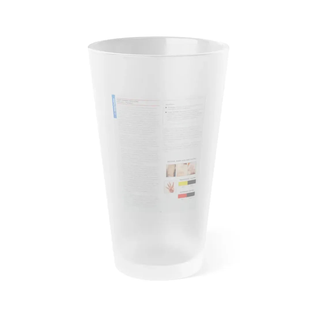 The Chicago Gang Book Page 52 - Four Corner Hustlers Identifiers - Frosted Pint Glass 16oz 16oz Frosted - Go Mug Yourself