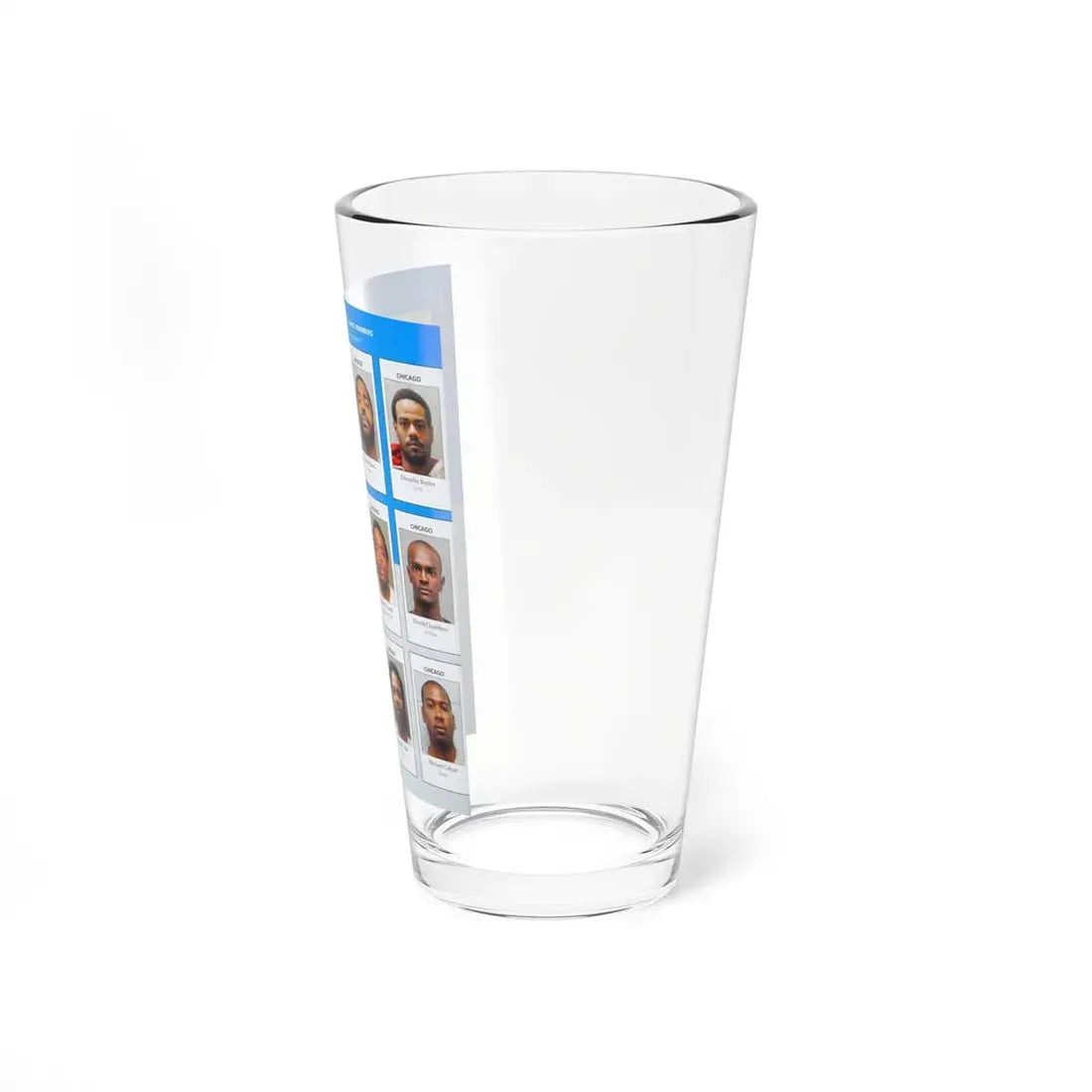 The Chicago Gang Book Page 60 - Gangster Disciples Members (Big Money Mook, Lil D, Hardknock, Lil Dave) - Pint Glass 16oz - Go Mug Yourself