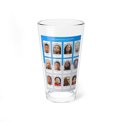 The Chicago Gang Book Page 64 - Gangster Disciples Members (Jug, Bull, Monk) - Pint Glass 16oz 16oz - Go Mug Yourself