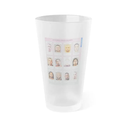 The Chicago Gang Book Page 71 - Imperial Gangsters Members (Wicker, Ralphy, Nene, Mad Dog, Slick, Shorty, Kool Aid, Weto, Pow Wow, Snake, Candyman, Popeye) - Frosted Pint Glass 16oz 16oz Frosted - Go Mug Yourself