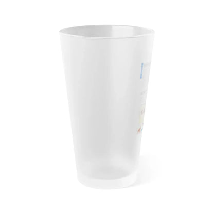 The Chicago Gang Book Page 76 - Insane Popes Identifiers - Frosted Pint Glass 16oz - Go Mug Yourself