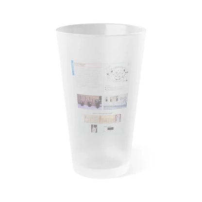 The Chicago Gang Book Page 78 - Insane Unknowns Identifiers - Frosted Pint Glass 16oz 16oz Frosted - Go Mug Yourself