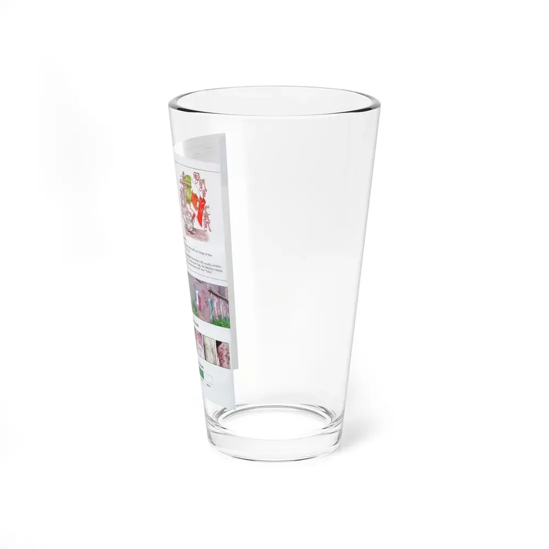 The Chicago Gang Book Page 82 - La Raza Identifiers - Pint Glass 16oz - Go Mug Yourself