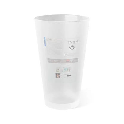 The Chicago Gang Book Page 92 - Latin Dragons Identifiers - Frosted Pint Glass 16oz 16oz Frosted - Go Mug Yourself