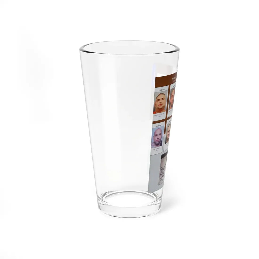 The Chicago Gang Book Page 97 - Latin Jivers Members (Tantu, Orlay, Lil Mex, Bird) - Pint Glass 16oz - Go Mug Yourself