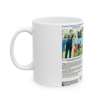 THE CHICKEN CHRONICLES (VHS COVER) - White Coffee Mug - Go Mug Yourself