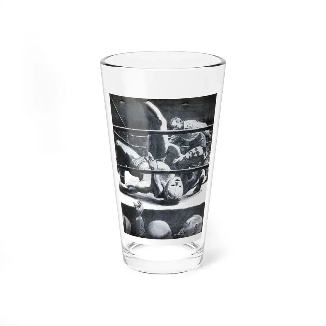 The Chief and the Believer, Bluebook Magazine, June 1955 (Magazine Illustration) Pint Glass 16oz 16oz - Go Mug Yourself