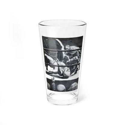 The Chief and the Believer, Bluebook Magazine, June 1955 (Magazine Illustration) Pint Glass 16oz 16oz - Go Mug Yourself