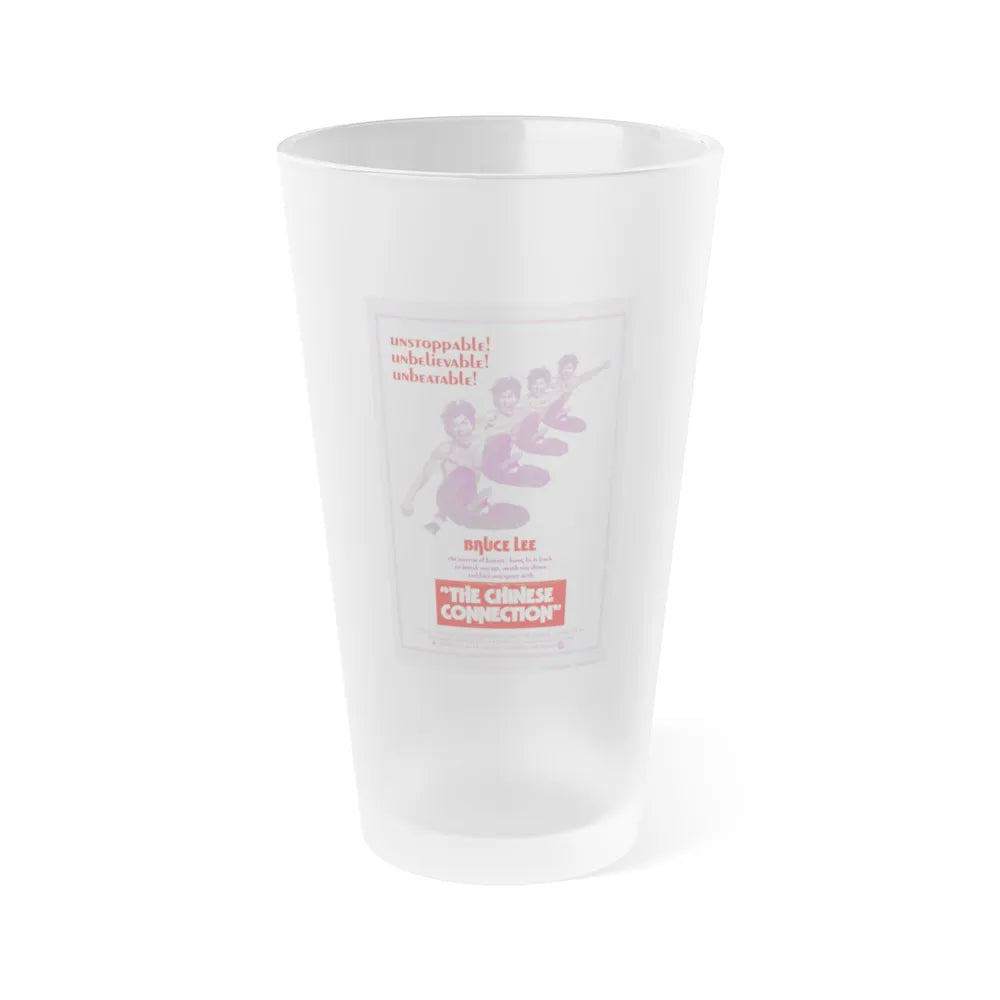 THE CHINESE CONNECTION 1972 Movie Poster - Frosted Pint Glass 16oz-16oz-Frosted-Go Mug Yourself