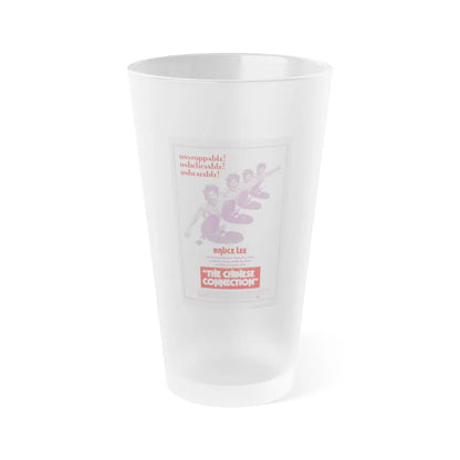 THE CHINESE CONNECTION 1972 Movie Poster - Frosted Pint Glass 16oz-16oz-Frosted-Go Mug Yourself