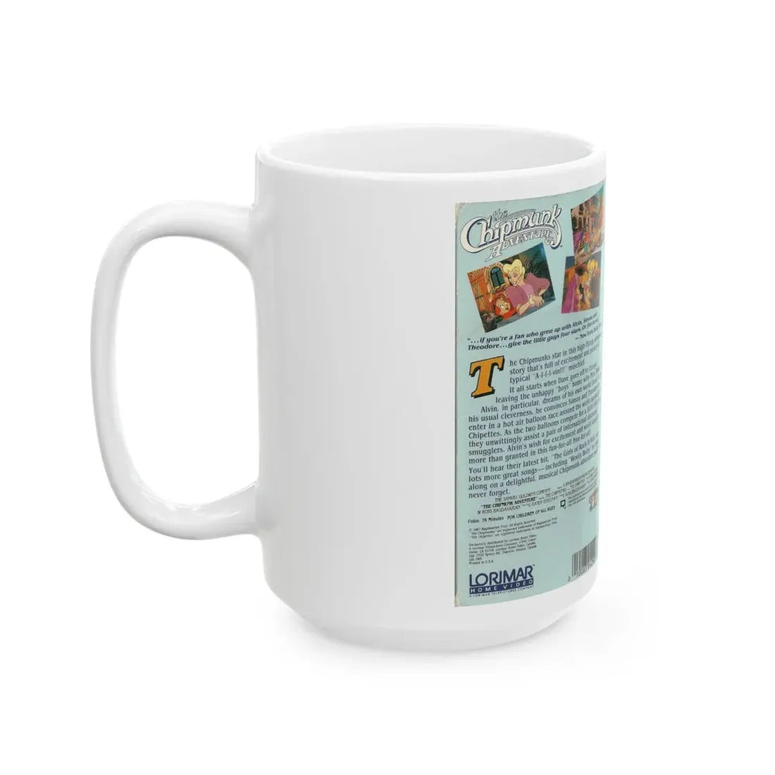 THE CHIPMUNK ADVENTURE (VHS COVER) - White Coffee Mug - Go Mug Yourself