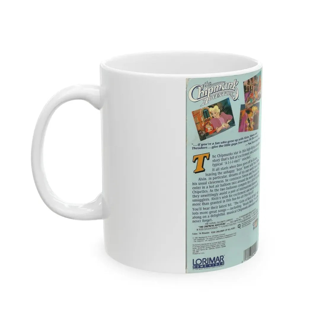 THE CHIPMUNK ADVENTURE (VHS COVER) - White Coffee Mug - Go Mug Yourself