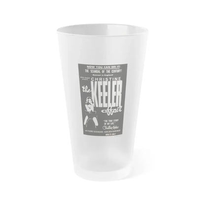 THE CHRISTINE KEELER AFFAIR 1963 Movie Poster - Frosted Pint Glass 16oz 16oz Frosted - Go Mug Yourself