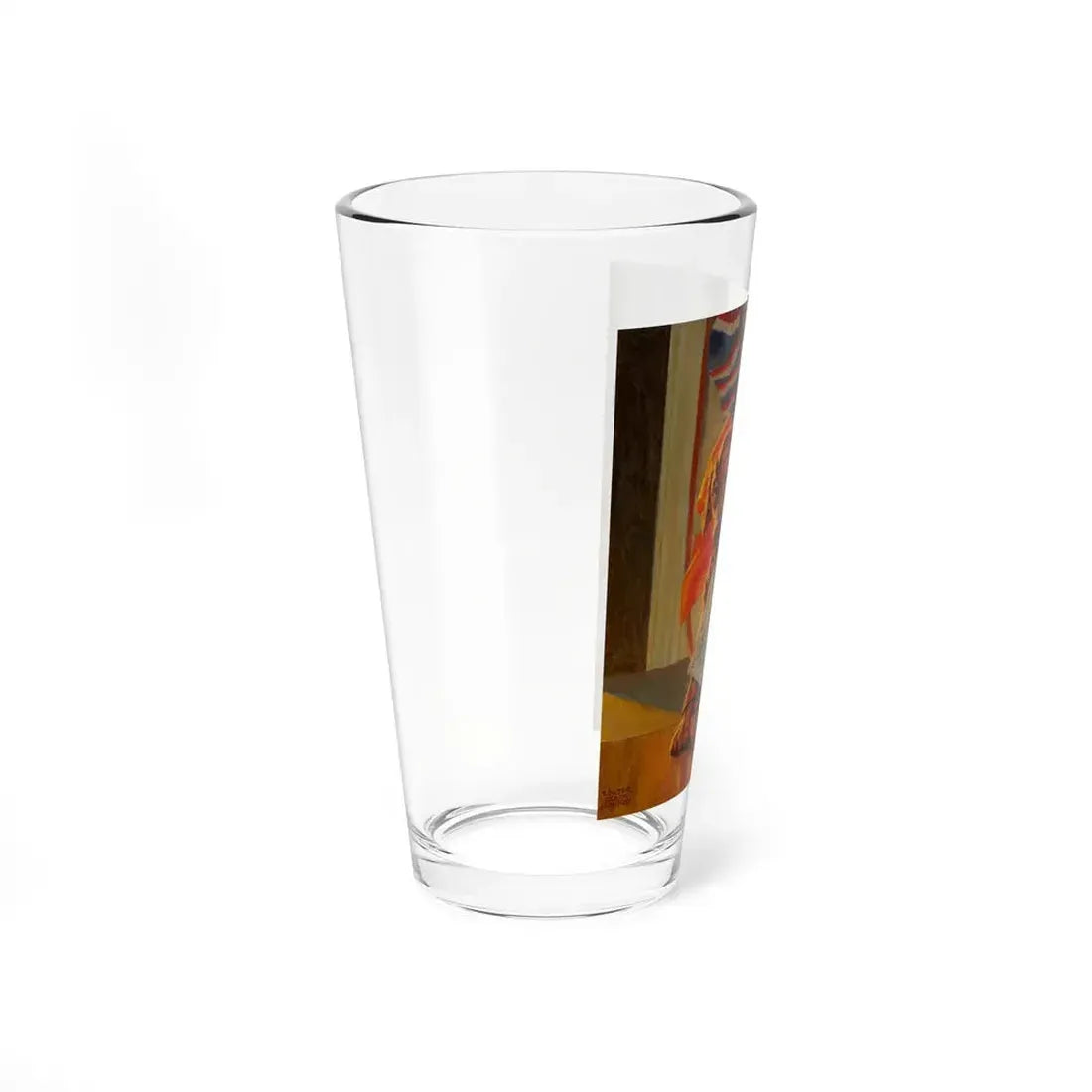 The Christmas Puppy (Magazine Illustration) Pint Glass 16oz - Go Mug Yourself