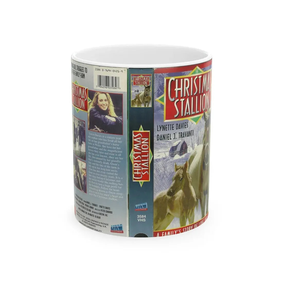 THE CHRISTMAS STALLION (VHS COVER) - White Coffee Mug 11oz - Go Mug Yourself
