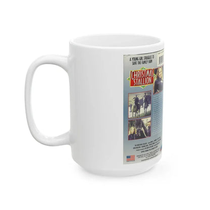 THE CHRISTMAS STALLION (VHS COVER) - White Coffee Mug - Go Mug Yourself